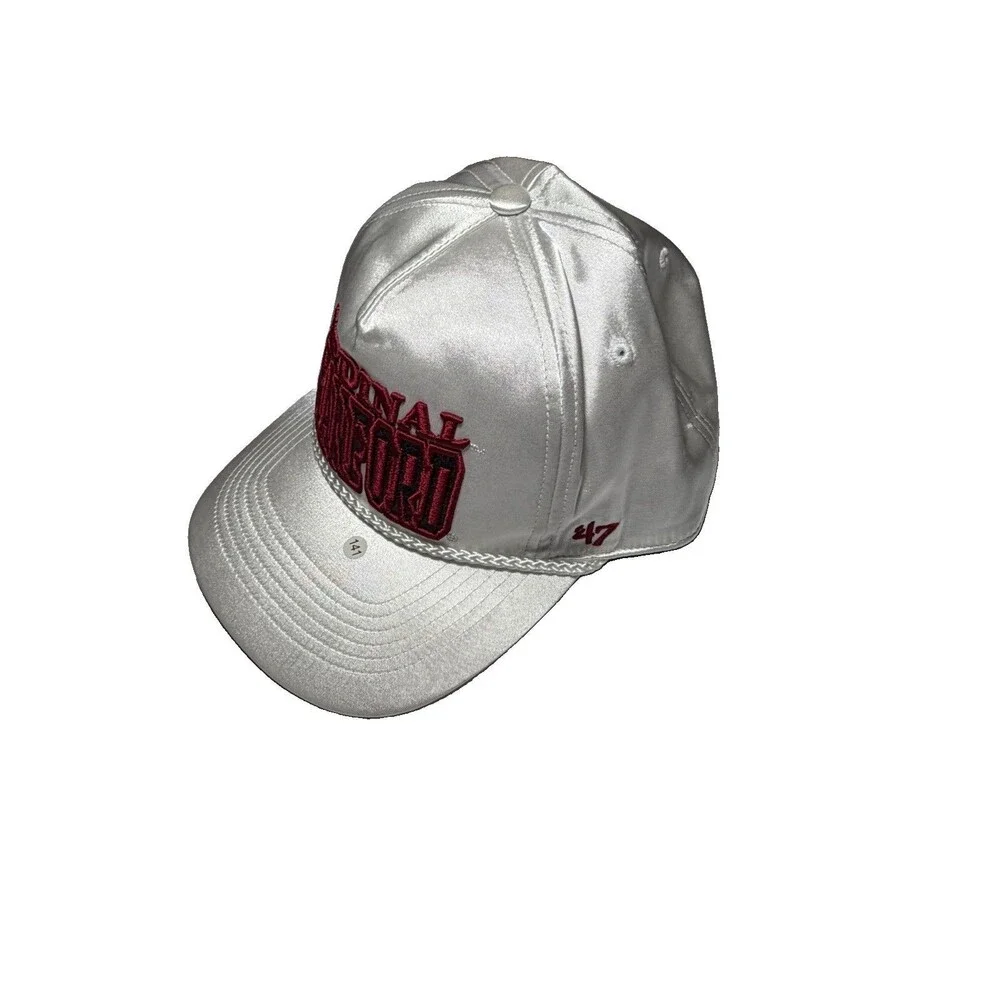 47 Brand Stanford Cardinal Satin Women’s Adjustable Hat White NWT NCAA OSFM